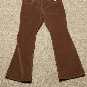 Levi's 726 Flare Corduroy Jeans Pants 34x32 Women's Brown High Rise NWT